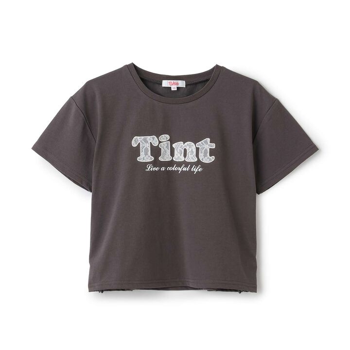[Cool Touch] Side Drawstring Appliqu&eacute; Short-Sleeve T-Shirt,Off white, medium image number 24
