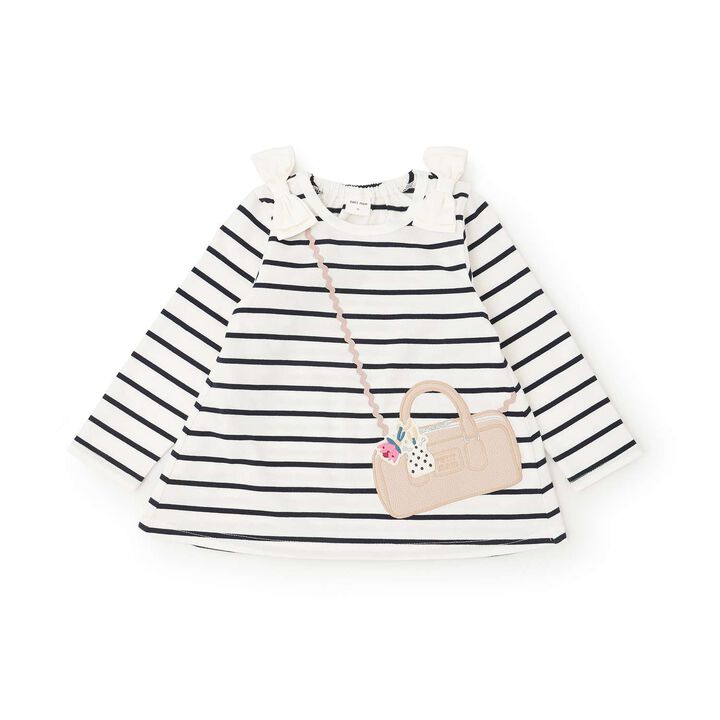 Mini Bag Long-Sleeve T-Shirt,Navy, medium image number 5