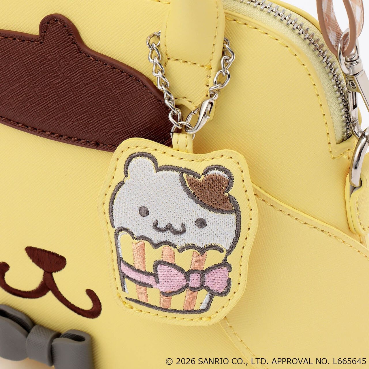 [Pompompurin] Boston Shoulder Bag,Yellow, large image number 6