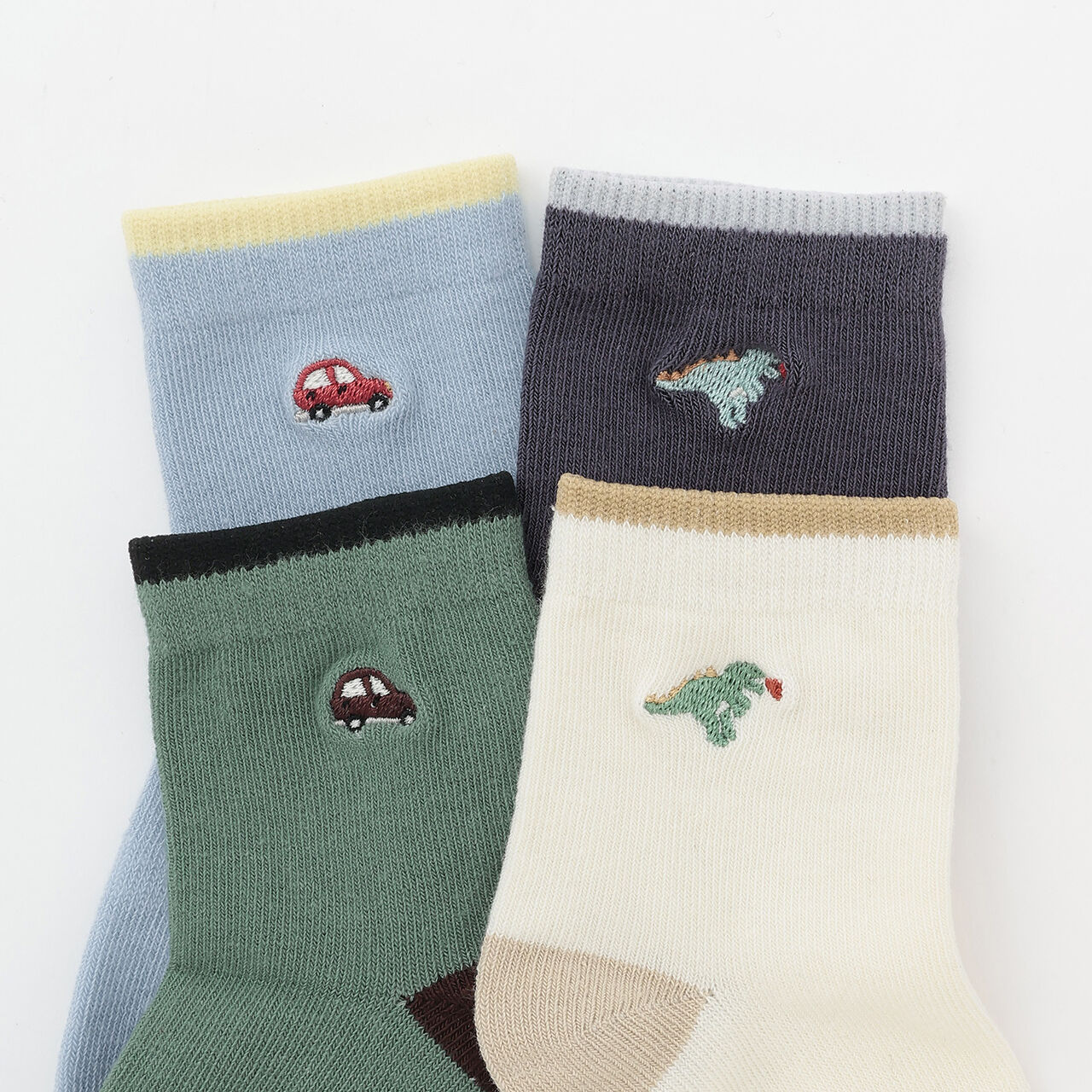 Dinosaur & Car Socks 2-Pack,Charcoal gray, large image number 2