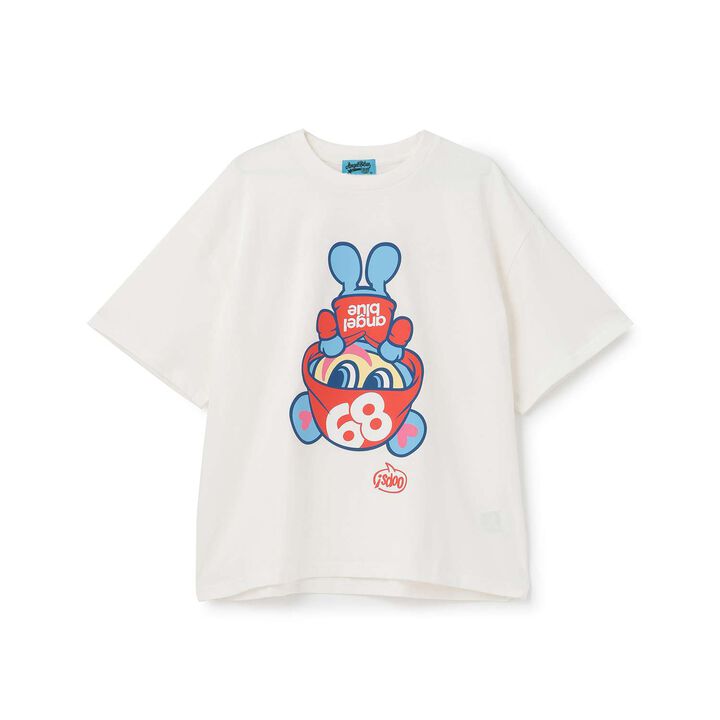 Angel Blue Upside Down Mr. Nakamura T-Shirt,Off white, medium image number 8