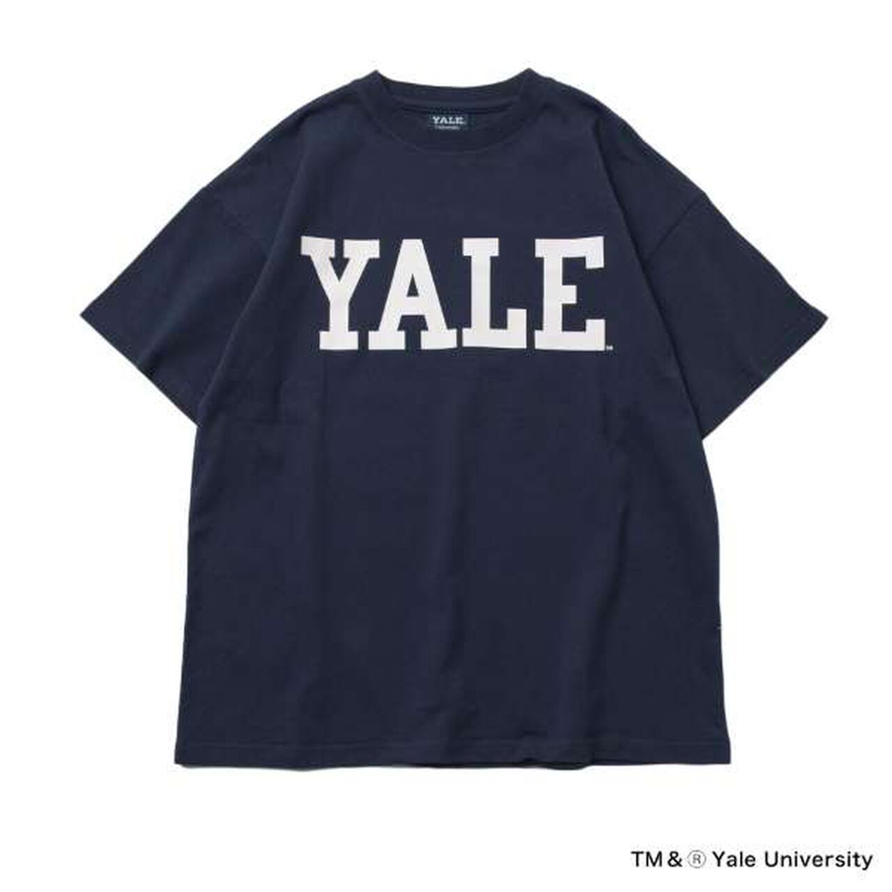 [Adult Size Available] [YALE] Cotton Short-Sleeve YALE Logo T-Shirt,White, large image number 13