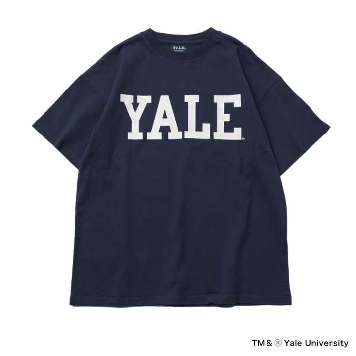 [Adult Size Available] [YALE] Cotton Short-Sleeve YALE Logo T-Shirt,White, medium image number 13