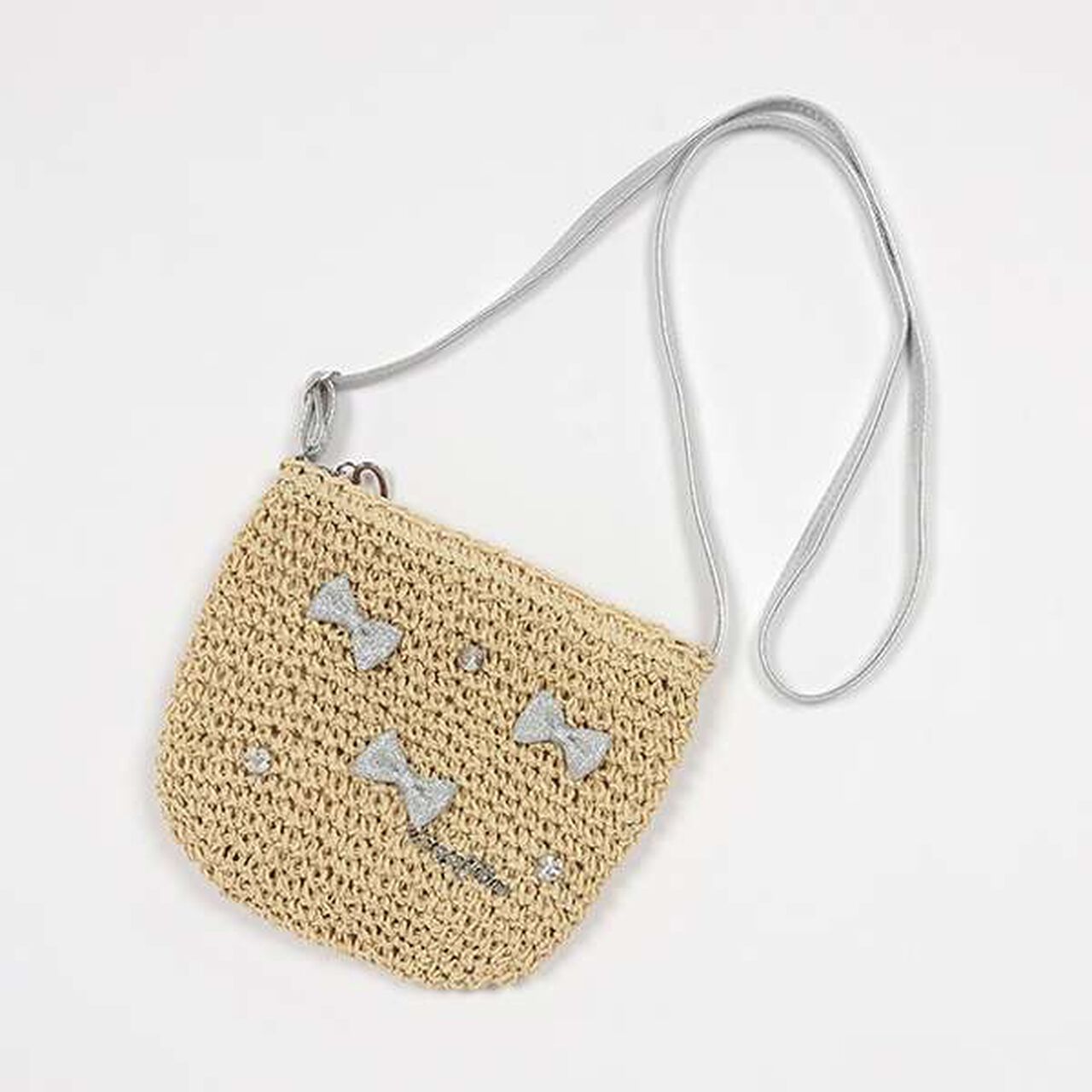 Woven-Style Pouch Bag,Light beige, large image number 0