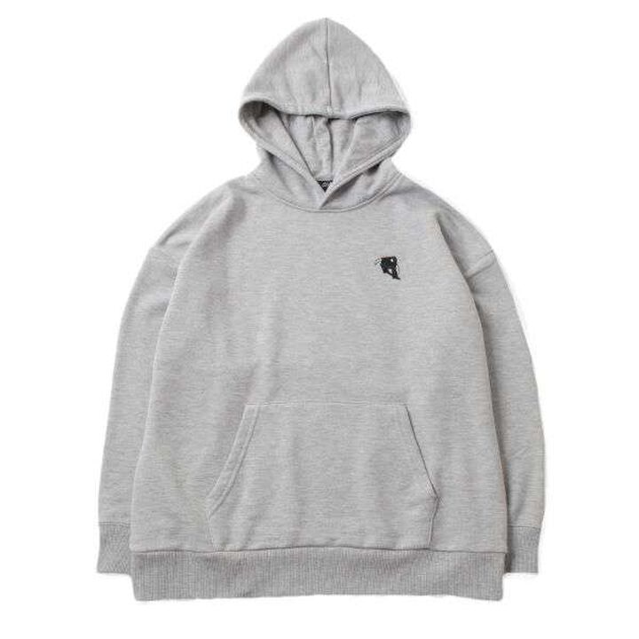 Fleece Skater Embroidery Big Parka,Milky white, medium image number 10