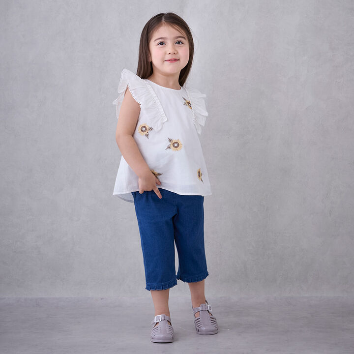 Sunflower Embroidery Tunic,Light pink, medium image number 2