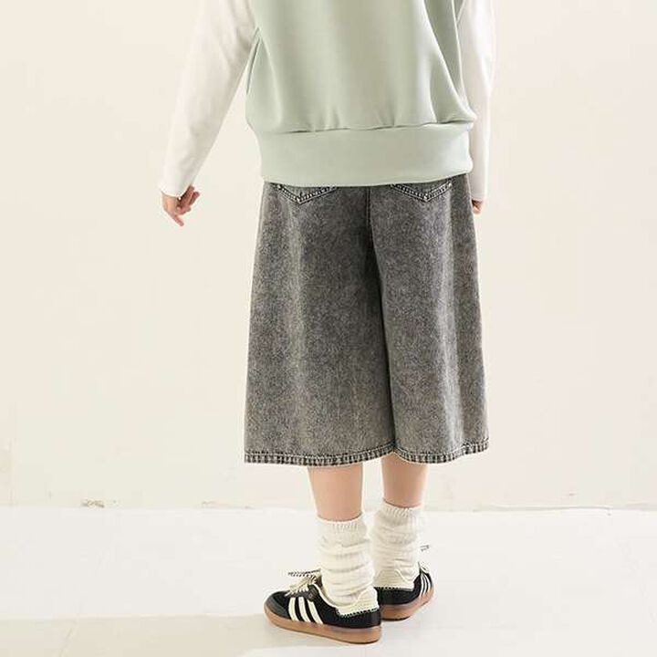 [AMI] Denim Half Pants with Hook,Black, medium image number 3