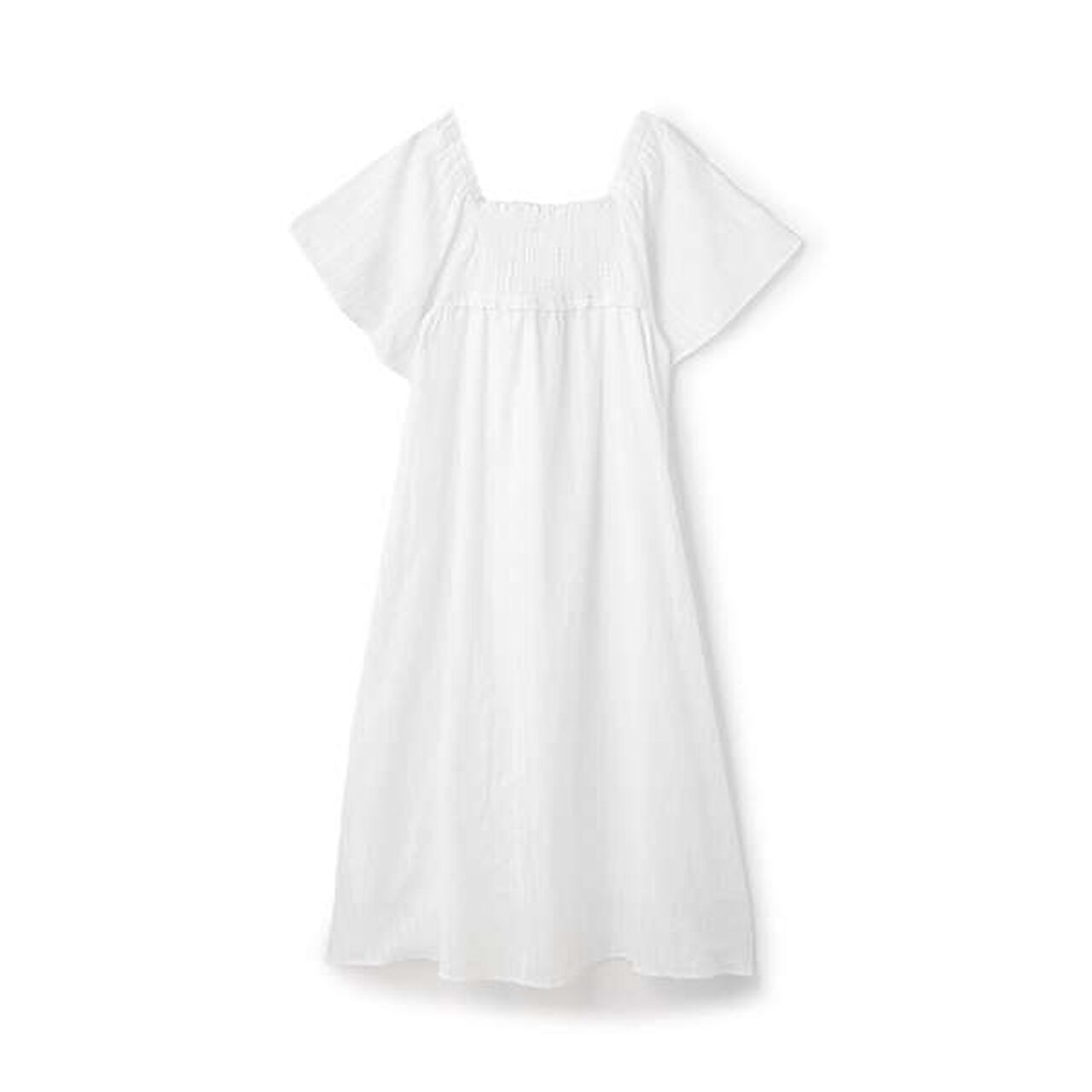 [Link] Smocked One-Piece Dress,Off white, large image number 0