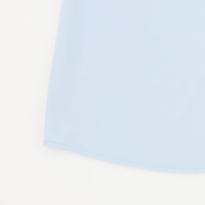 [UV Protection] Pointed Collar Short-Sleeve Cut and Sew Shirt,White, medium image number 5