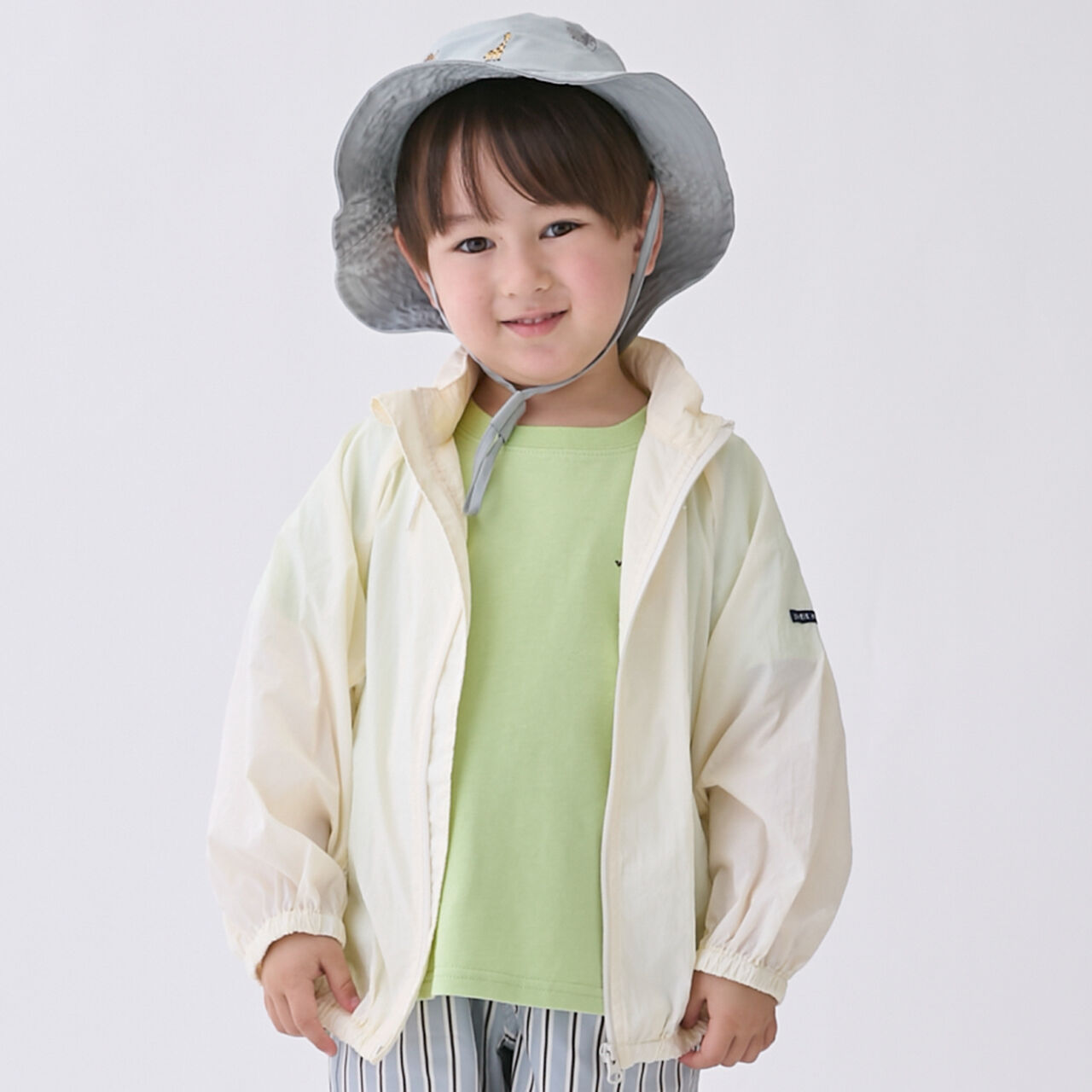 Packable Washer Finish Windbreaker,Ivory, large image number 0