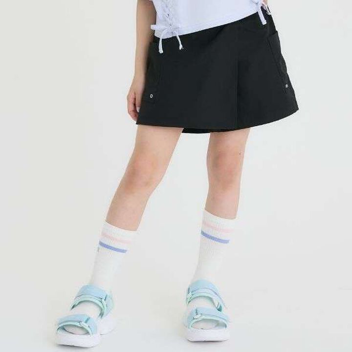 [Land and Water Use] Wrap Skirt Shorts,Black, medium image number 0
