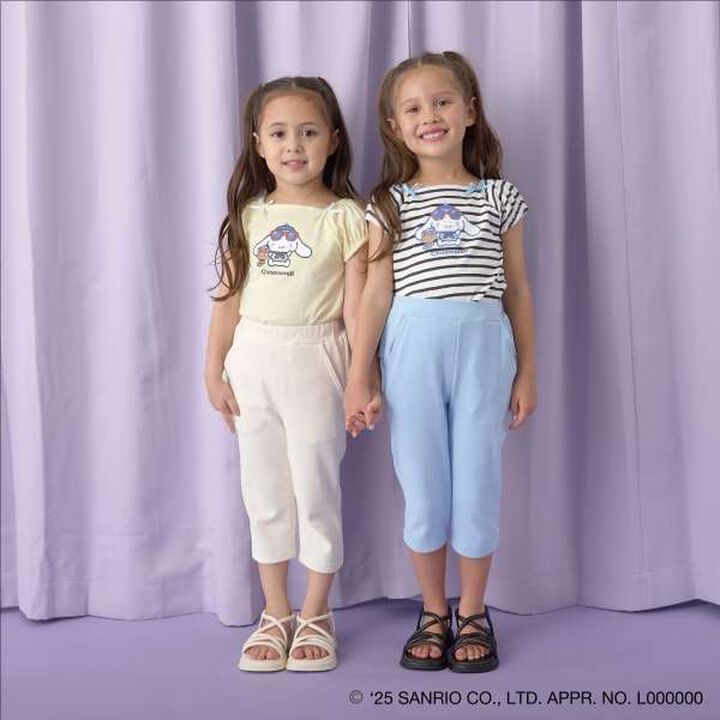 Tomo Pants Back Frill 7/8 Capri Pants,Ivory, medium image number 7