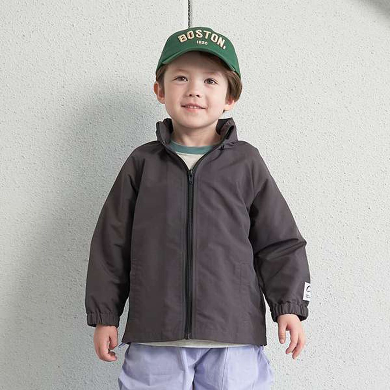 Water-Repellent Everyday Mountain Parka (Storage Bag Included),Charcoal gray, large image number 0