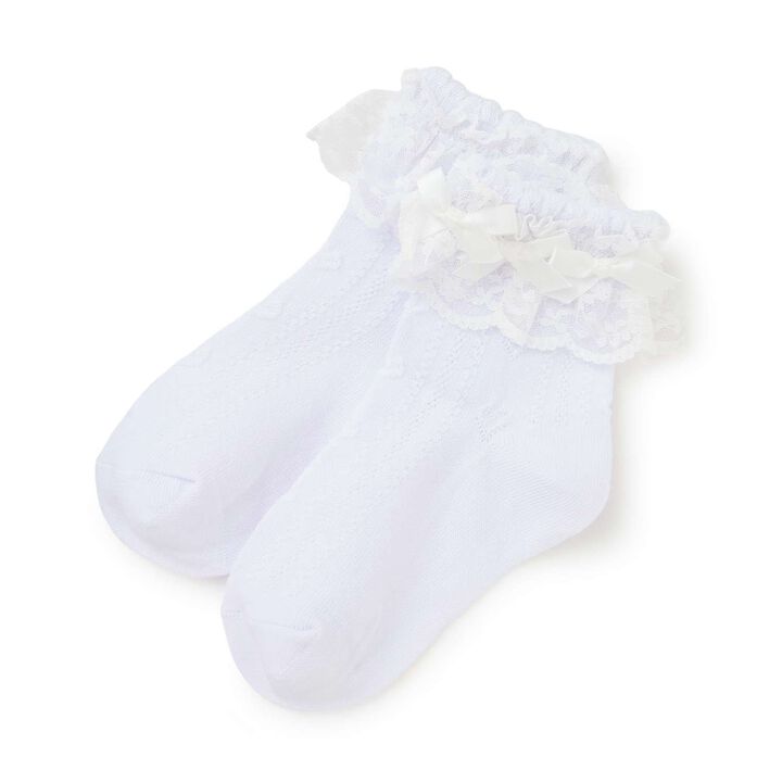 Classic Satin Ribbon Socks,, medium