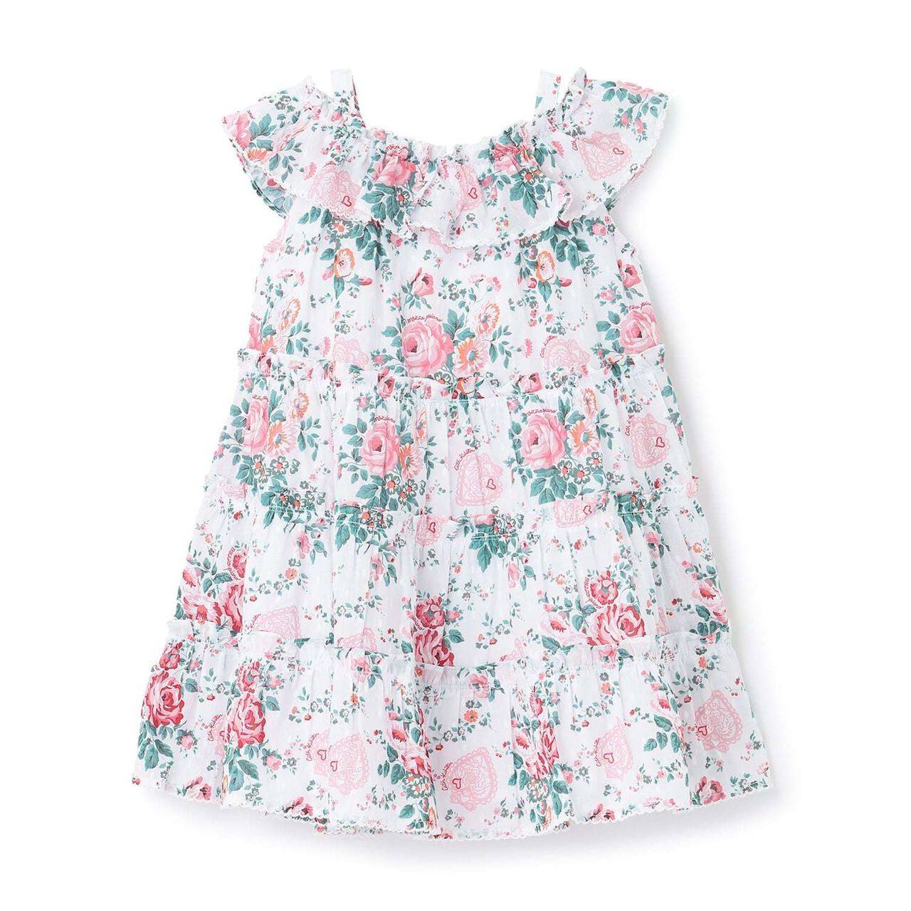 [Cath Kidston] Tiered One-Piece Dress,Pearl white, large image number 1