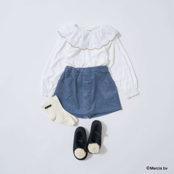 [Miffy] Soft Cotton Lace Collar Top,Light pink, medium image number 11