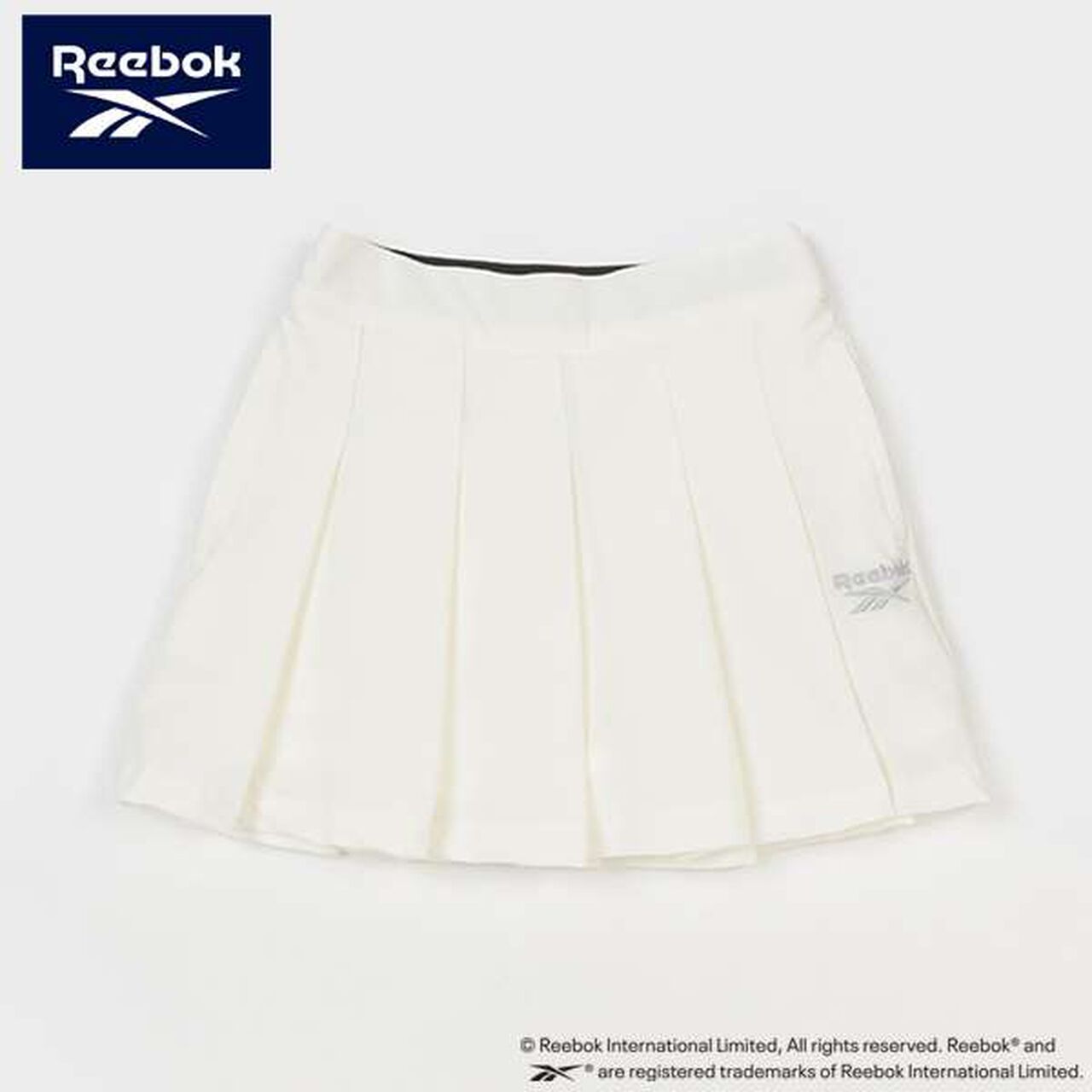 Reebok Logo Pleated Skirt Shorts,Light pink, large image number 3