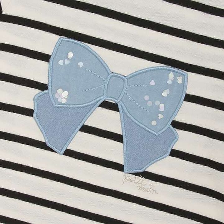 Anti-Stain Sparkling Motif T-Shirt (Kids),Light blue, medium image number 16