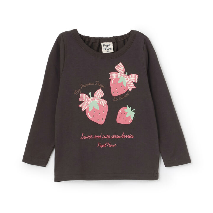 990T Long-Sleeve Strawberry Ribbon,Off white, medium image number 9