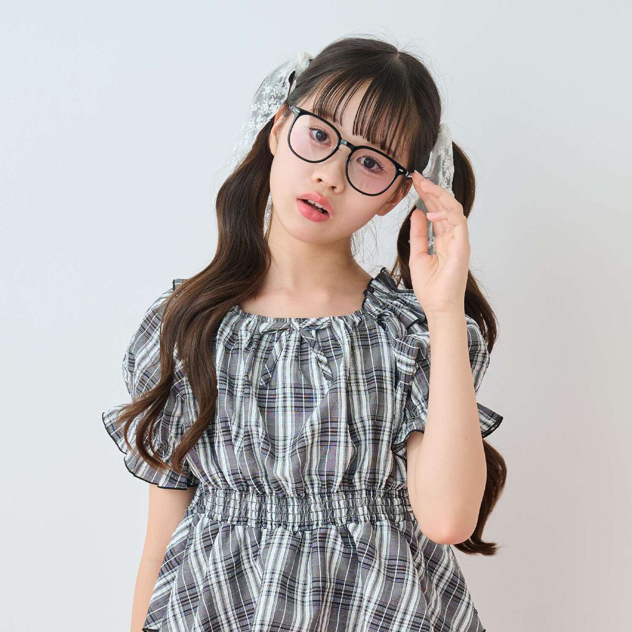 [Photochromic Lens] Fashion Glasses with Case,Gray, large image number 2
