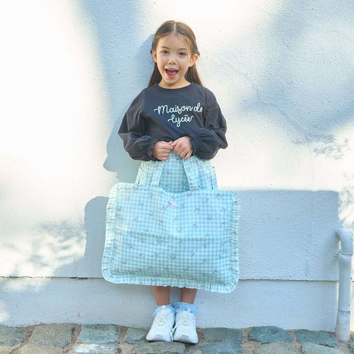 [School-Ready] [Water-Repellent, Anti-Stain, Durable, UV] Frill Lesson Bag with Ribbon,Lavender, medium image number 22