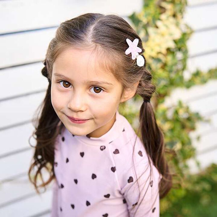 Sparkling Hair Clip with Pearls,Sax blue, medium image number 8