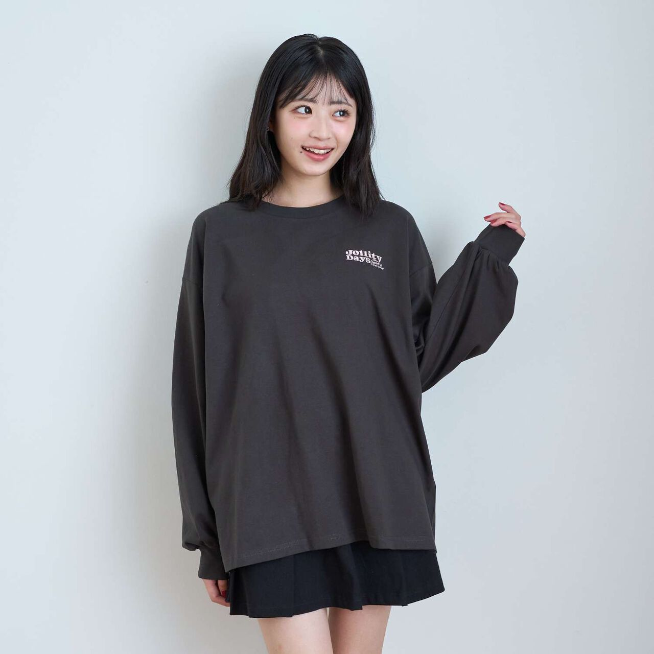[100% Cotton] Animal Motif Long-Sleeve T-Shirt,Off white, large image number 10