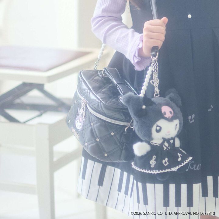 [My Melody / Kuromi] Quilted Vanity 2WAY Shoulder Bag,, medium