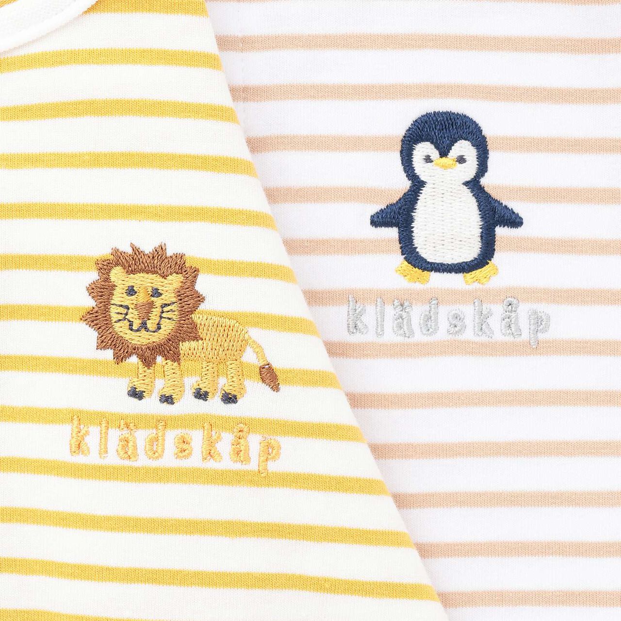 Animal Stripe 2-Way Romper,Yellow green, large image number 8