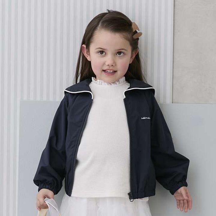[Water-Repellent] Sailor Bomber Jacket (Kids),Pearl white, medium image number 25
