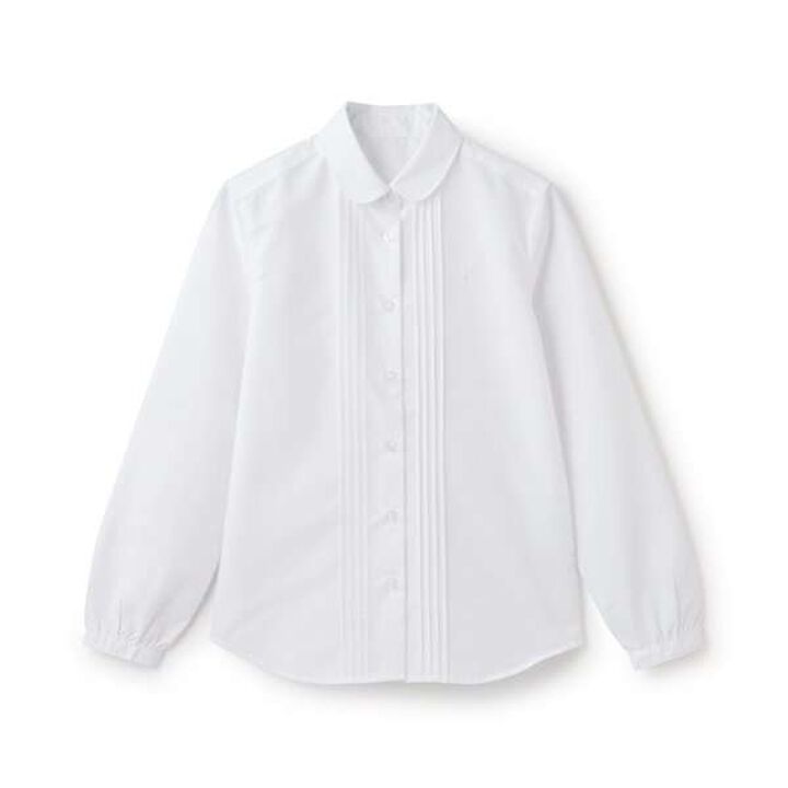 Wrinkle-Resistant Round Collar Long-Sleeve Shirt,, medium image number 10