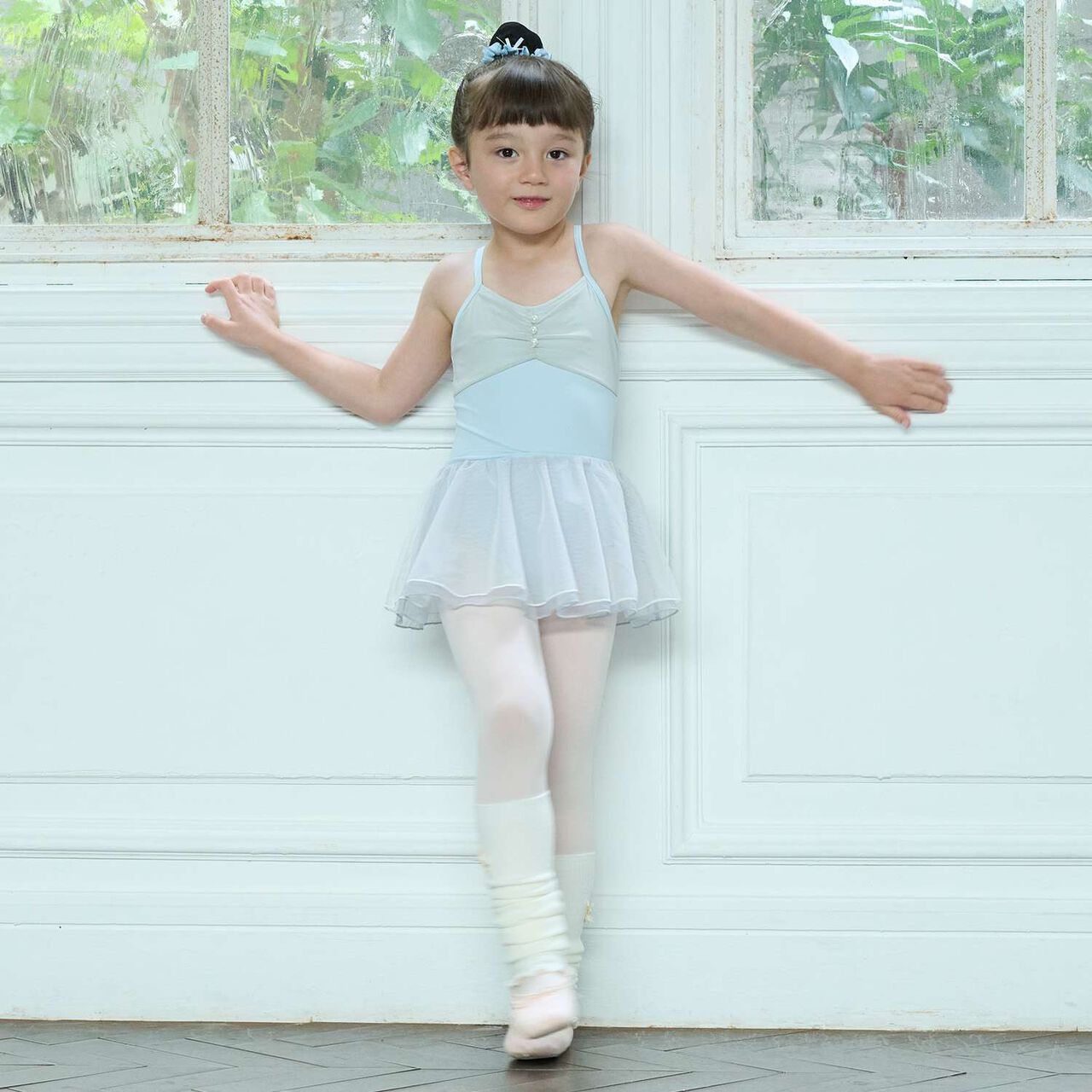Ballet Tulle Leotard Set,Sax blue, large image number 0