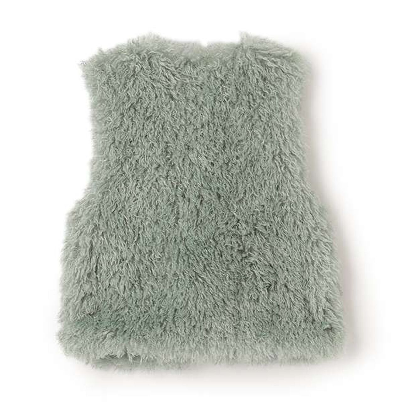 Fluffy and Soft Halloween Fur Vest,Mint, large image number 5
