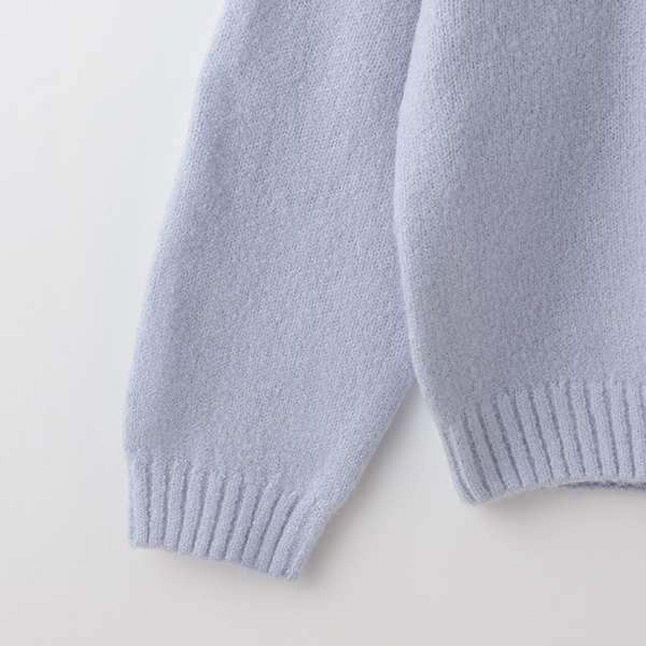 Fluffy and Soft/Matching Assortment Knitwear (Junior Size),Light blue, large image number 5
