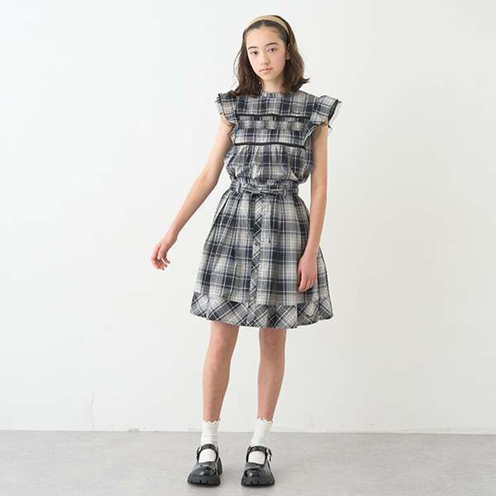 Ribbon Tulle Skirt,Black, medium image number 0