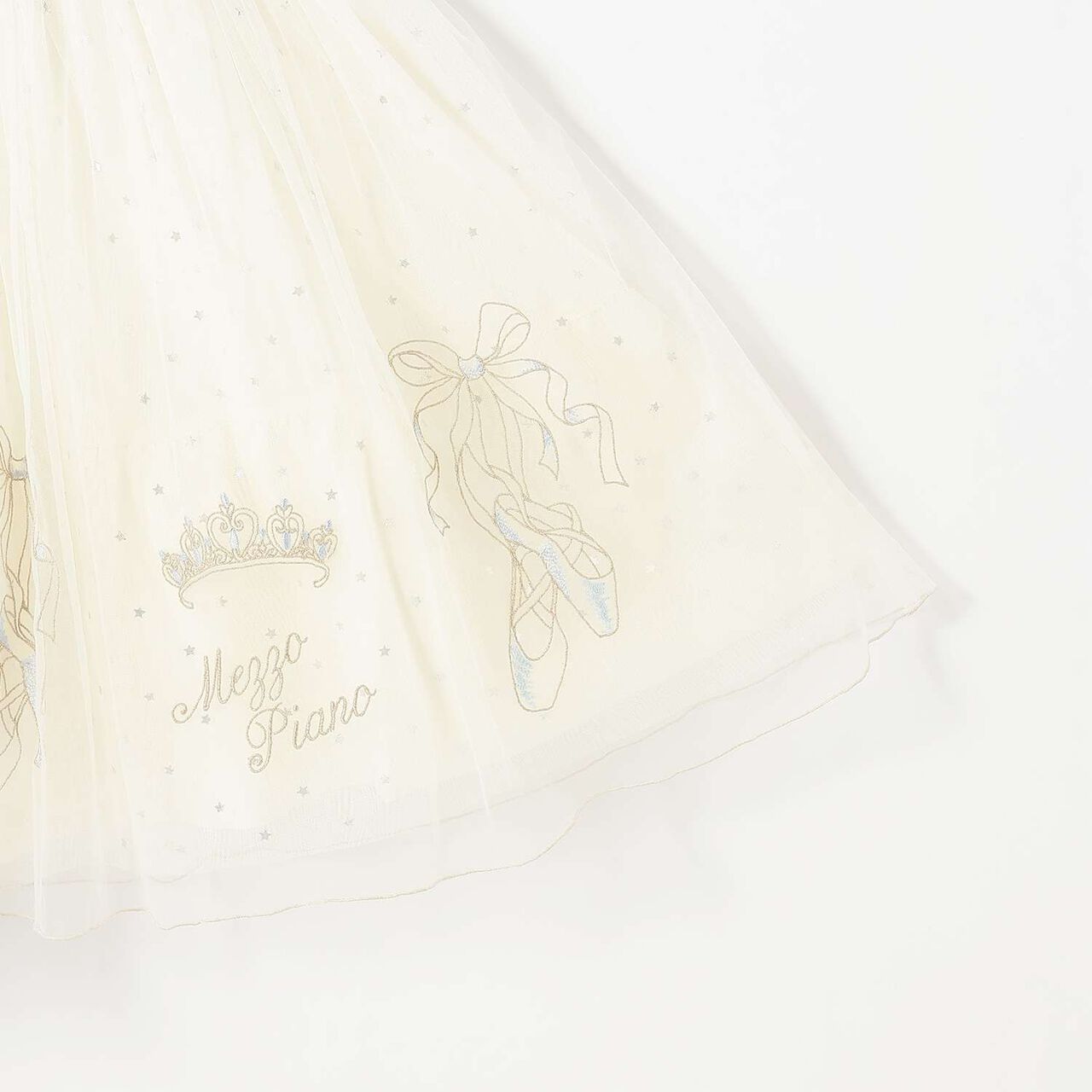 Tulle Embroidery Docking Dress,Pink, large image number 5