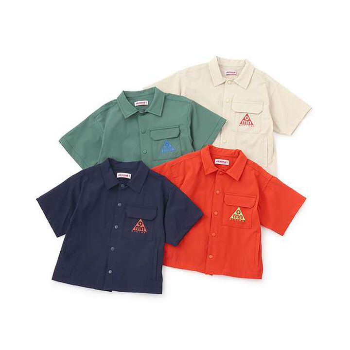 [4 WAY] Stretch Half Sleeve Shirt,Navy, medium image number 2