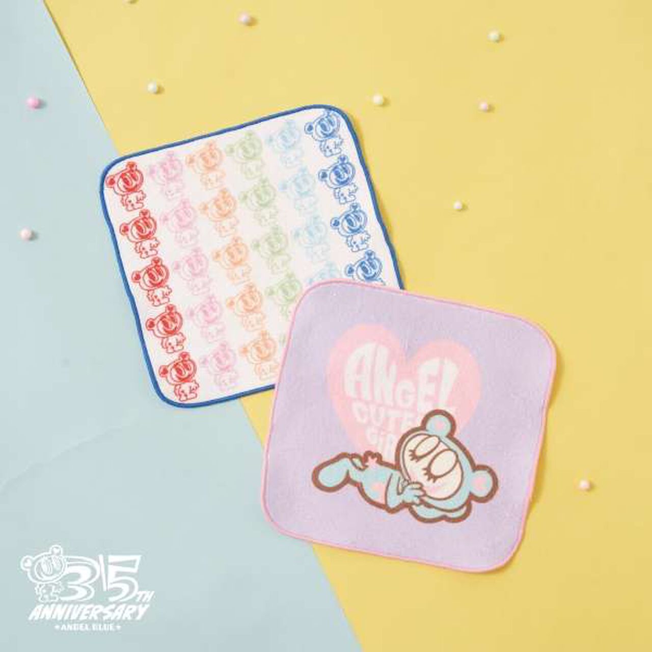 [ANGEL BLUE] Mr. Nakamura Handkerchief Towel (2-Piece Set),Multi color, large image number 0