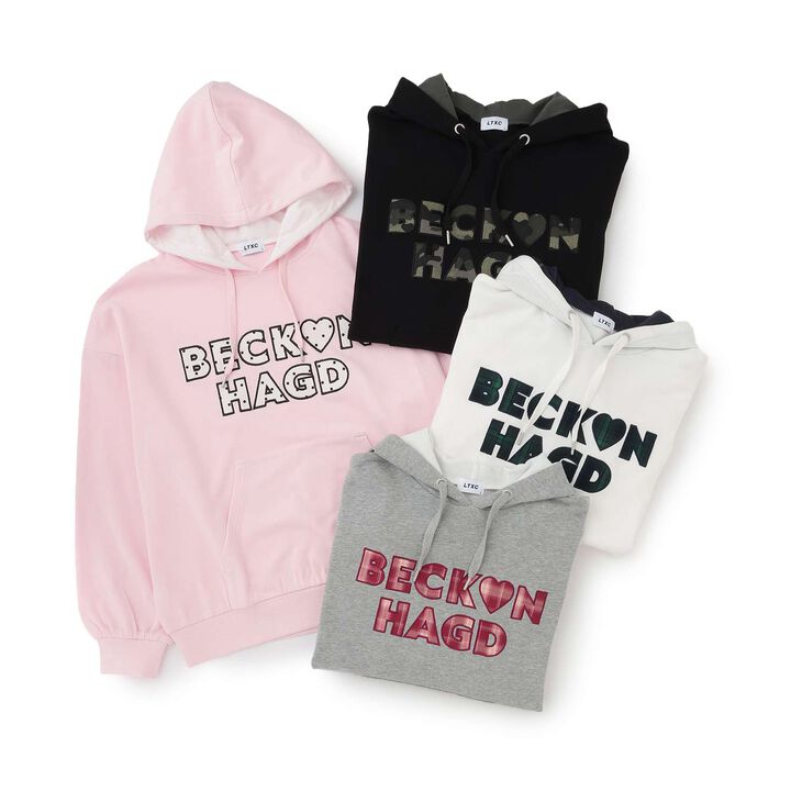 [100% Cotton] Patterned Logo Appliqu&eacute; Hoodie,Off white, medium image number 9