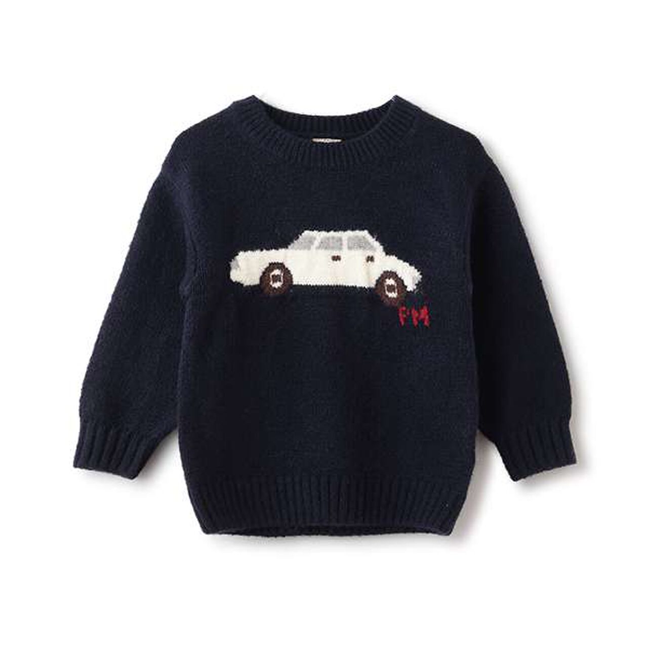 Fluffy and Soft Motif Knitwear,Ivory, large image number 17