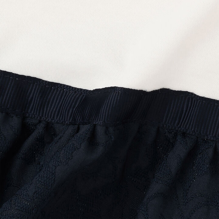 Semi-Formal Jacquard Panel One-Piece Dress,Light pink, medium image number 9