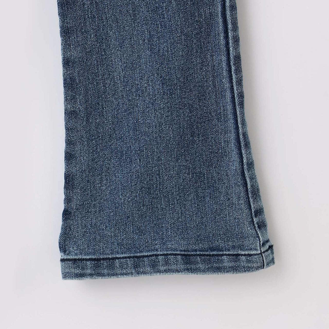 Stretch Denim Flared Pants,Blue, large image number 16