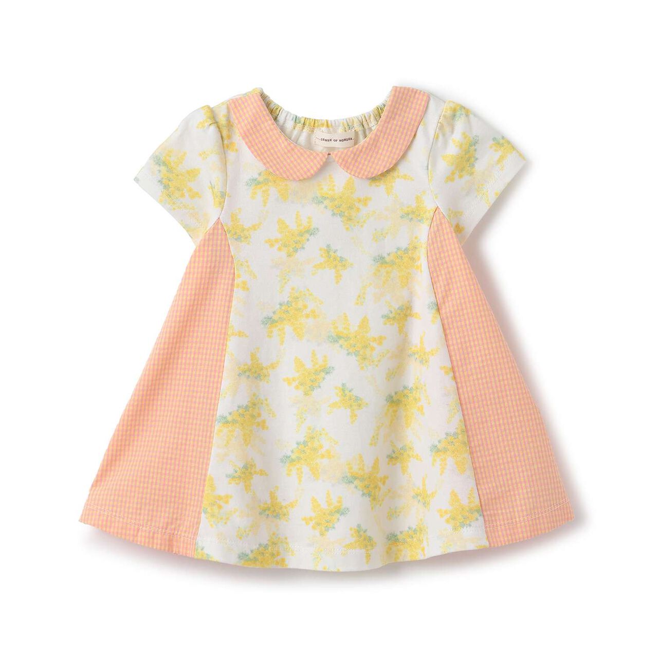 Mimosa Color-Block Tunic,Lemon yellow, large image number 0
