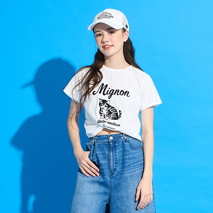 [New Colors Added Due to Popular Demand] [AMI] 5-Minute Sleeve Big Shirt x Compact T-Shirt,Off white, medium image number 9