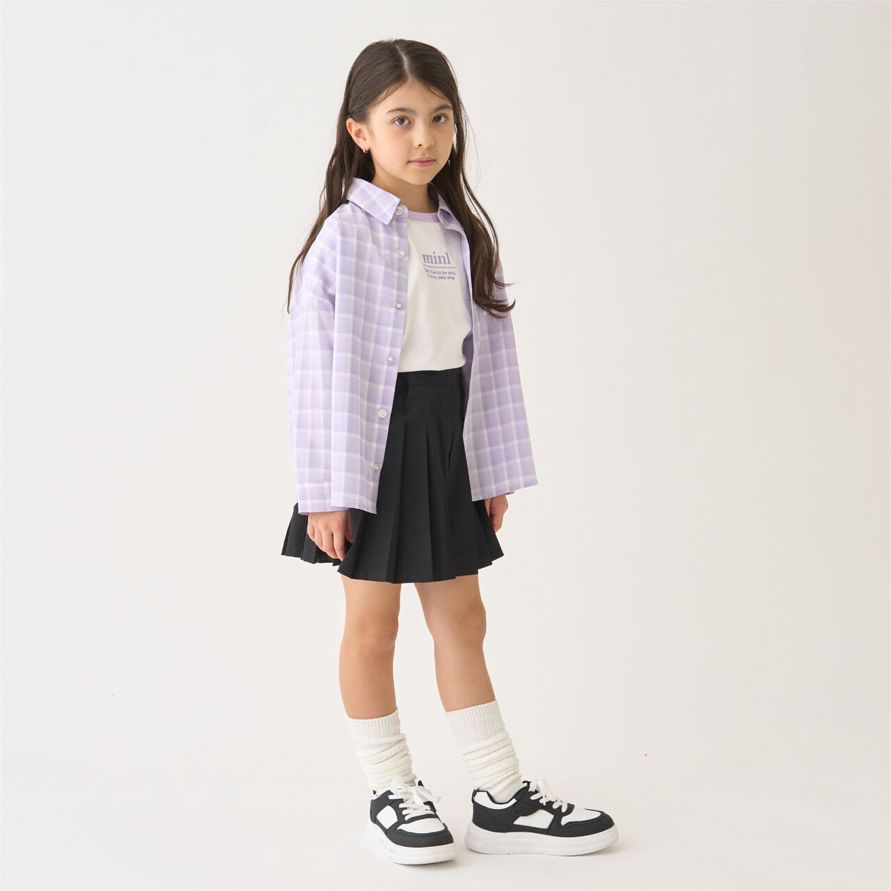 Pleated Skirt-Pants,Black, large image number 6