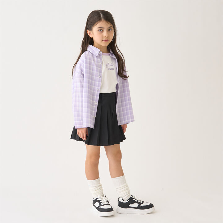 Pleated Skirt-Pants,Black, medium image number 6