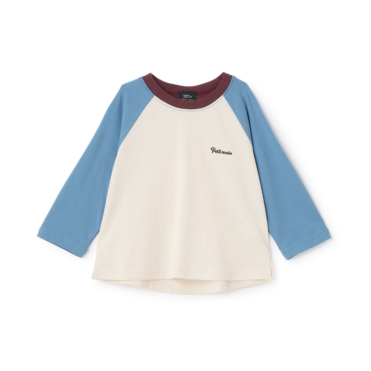 Organic Raglan Long-Sleeve T-Shirt,Cream, large image number 2