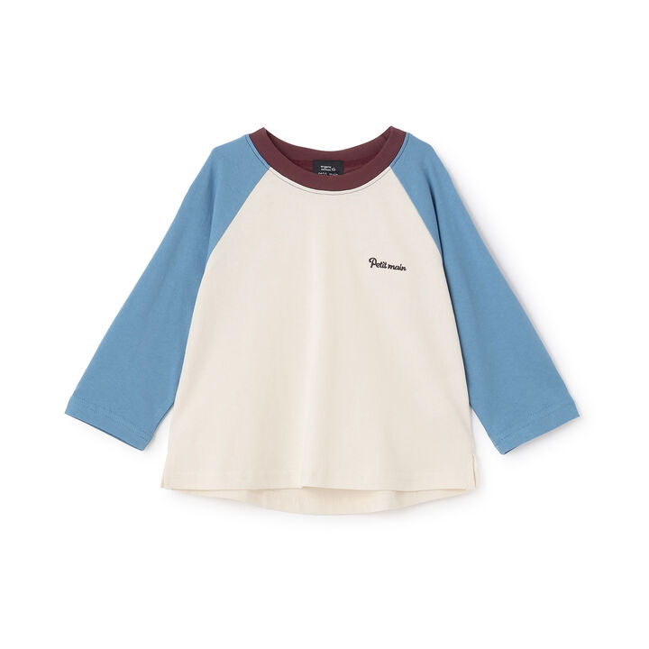 Organic Raglan Long-Sleeve T-Shirt,Cream, medium image number 2