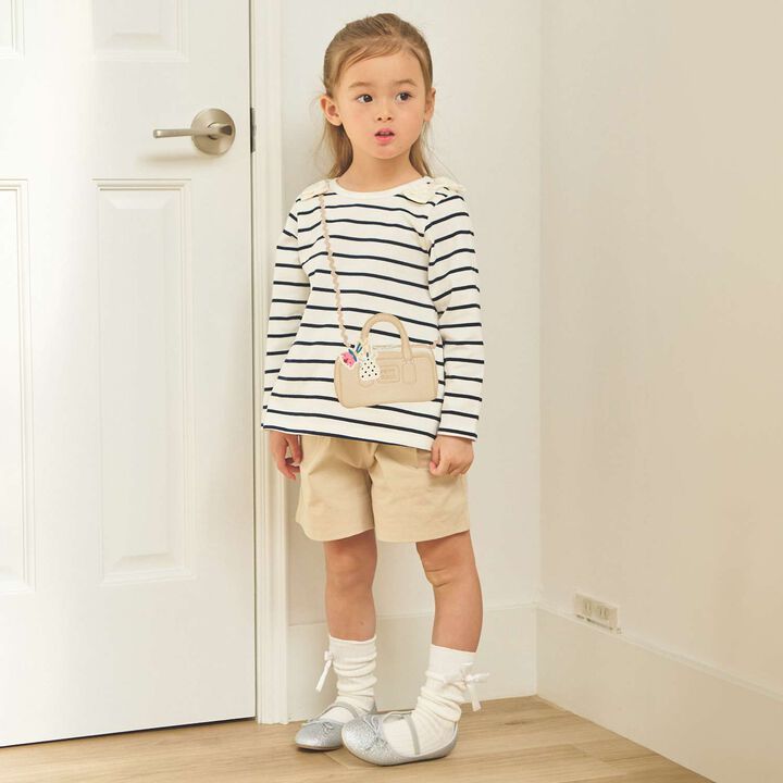 Mini Bag Long-Sleeve T-Shirt,Navy, medium image number 2