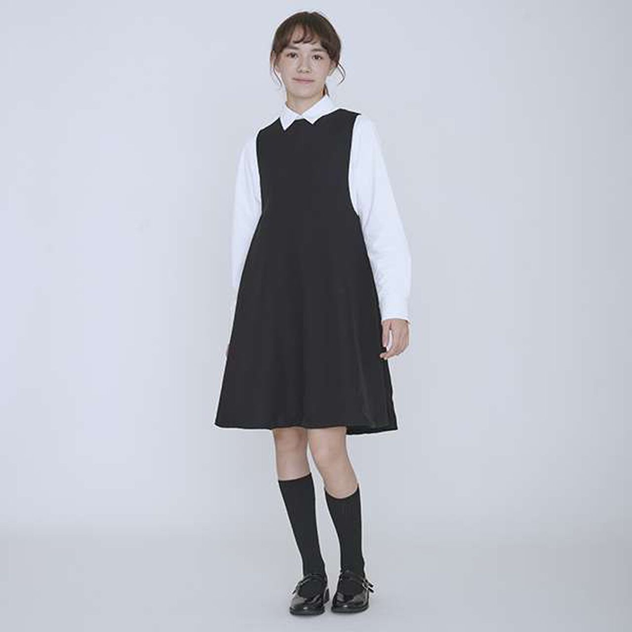 [AMI] Reversible Jumper Skirt,Black, large image number 6
